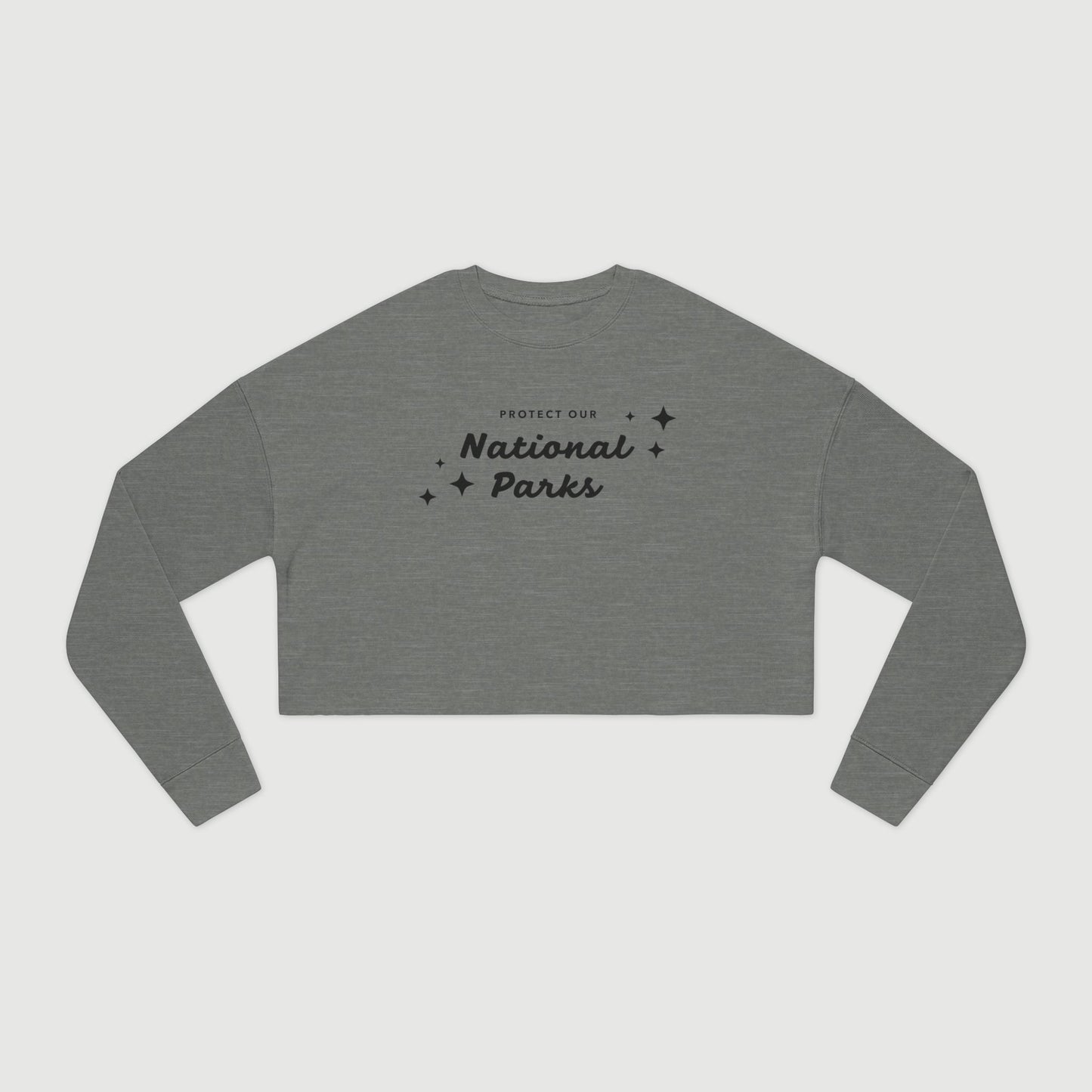 Protect Our National Parks Women's Cropped Sweatshirt