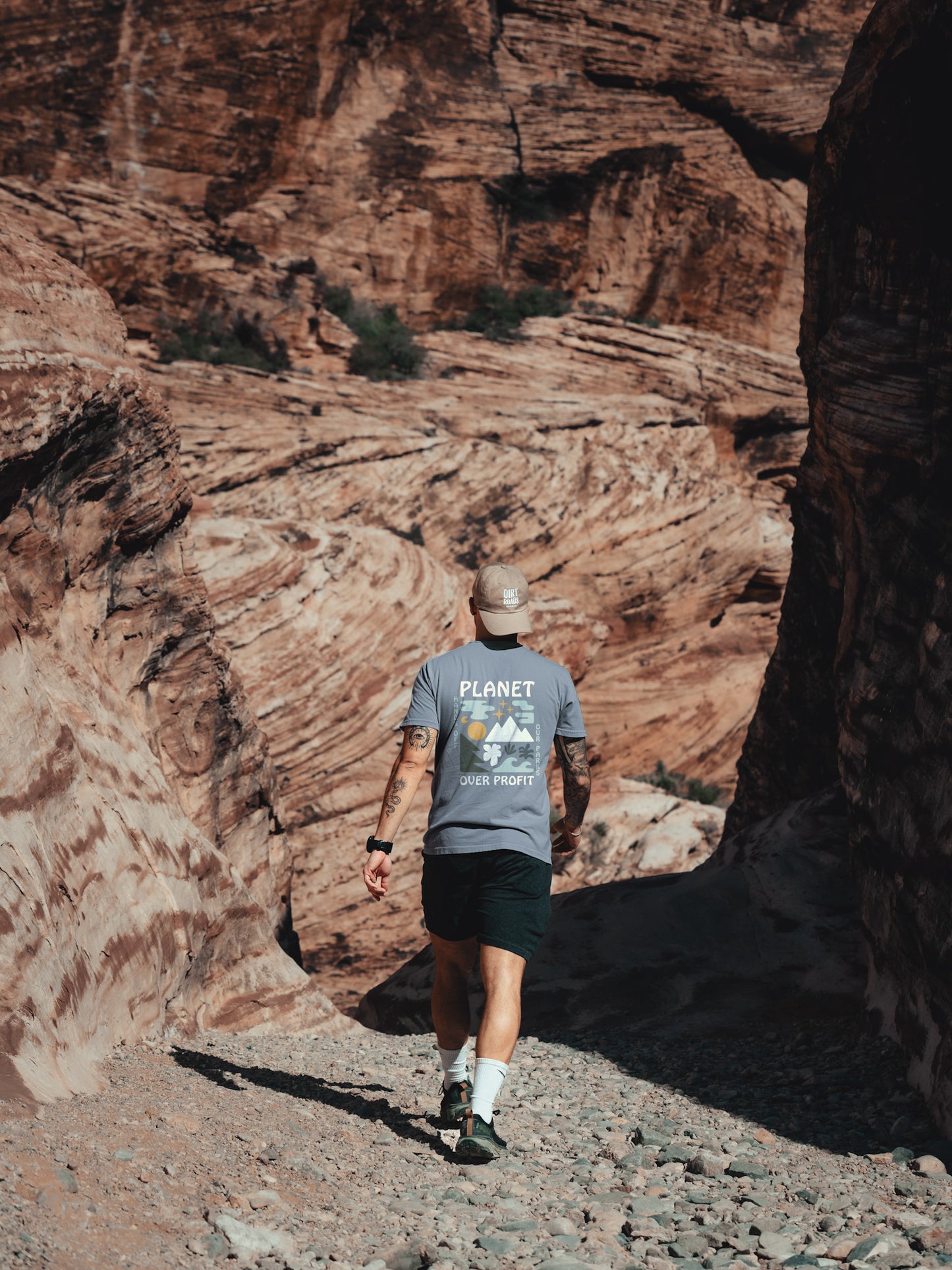 Planet Over Profit Classic Tee - Ice Blue