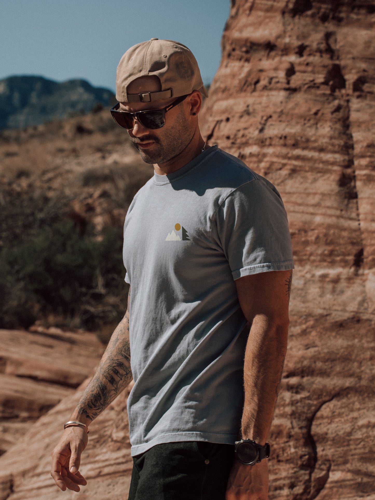 Planet Over Profit Classic Tee - Ice Blue