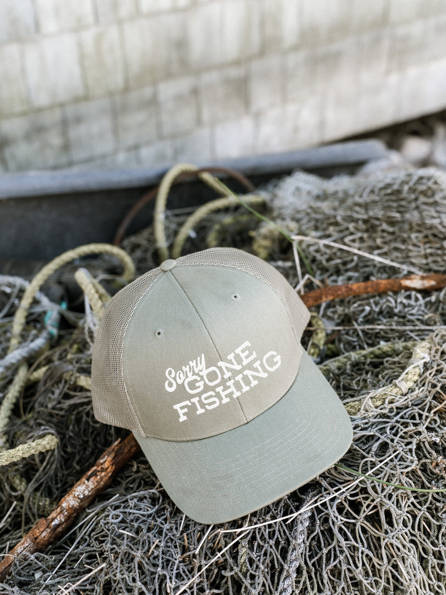Gone Fishing Trucker Hat