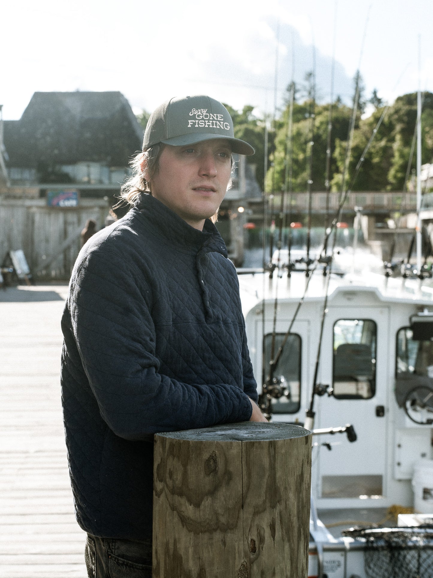 Gone Fishing Trucker Hat