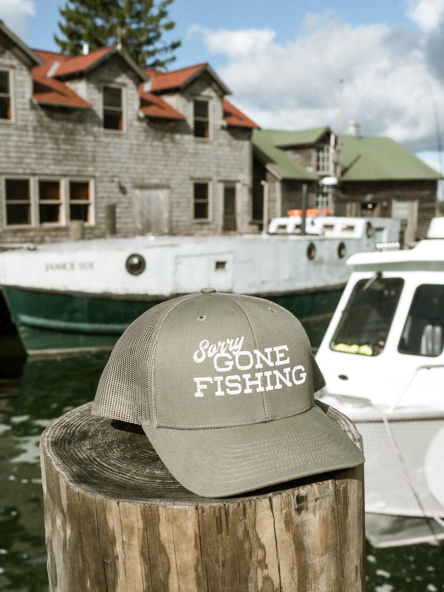 Gone Fishing Trucker Hat