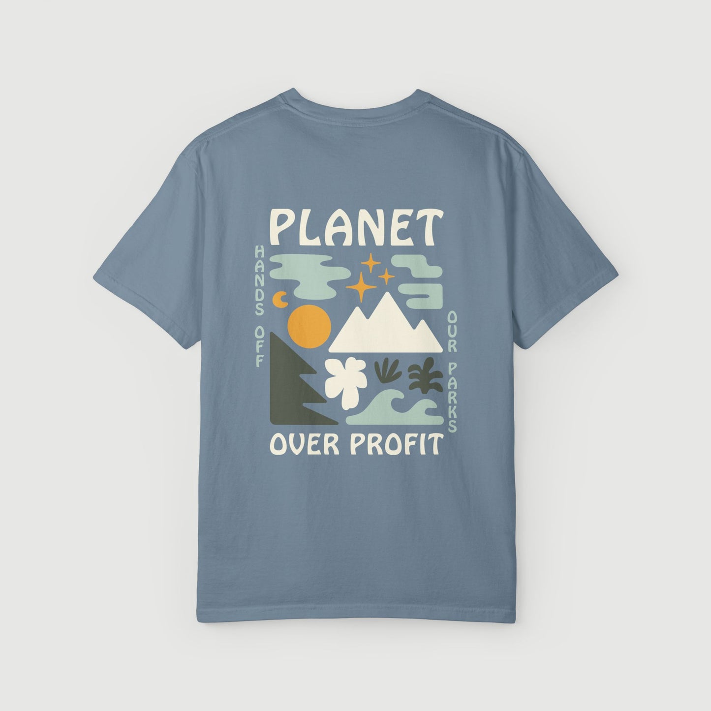 Planet Over Profit Classic Tee - Ice Blue