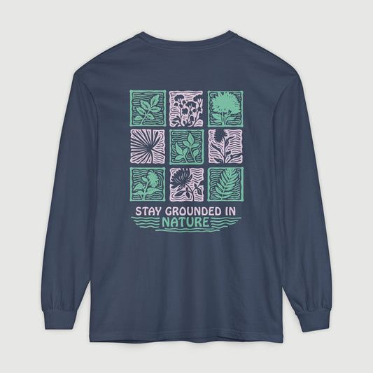 Stay Grounded Long Sleeve Shirt (Midnight)