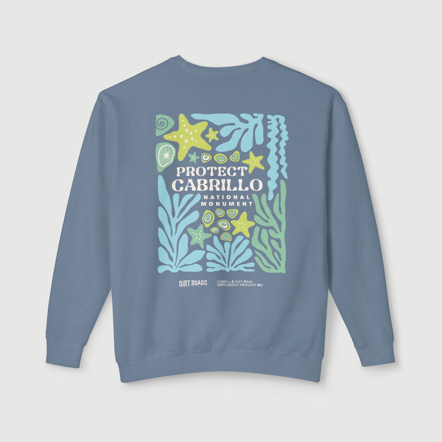 Protect Cabrillo National Monument Lightweight Crewneck (Blue Jean)