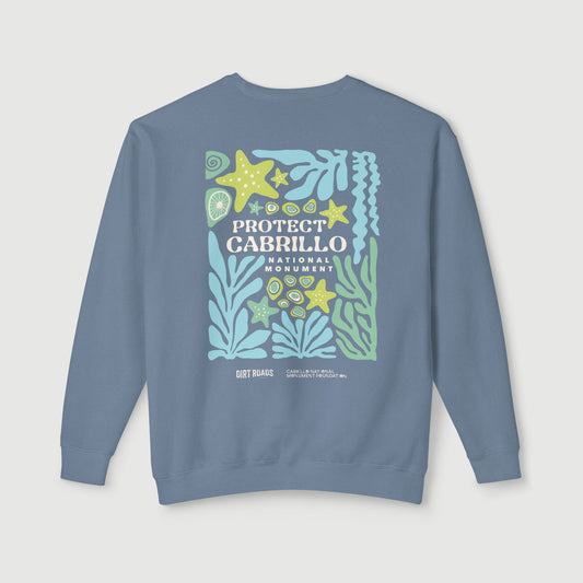Protect Cabrillo National Monument Lightweight Crewneck (Blue Jean)