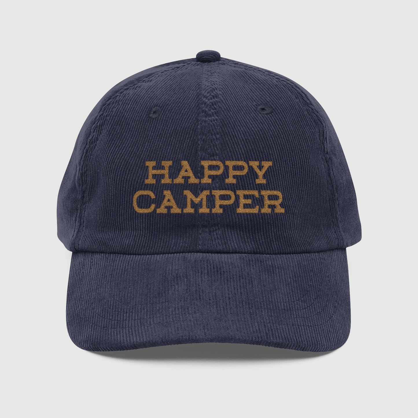 Happy Camper Corduroy Cap