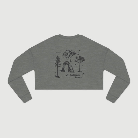 Protect Our National Parks Women's Cropped Sweatshirt