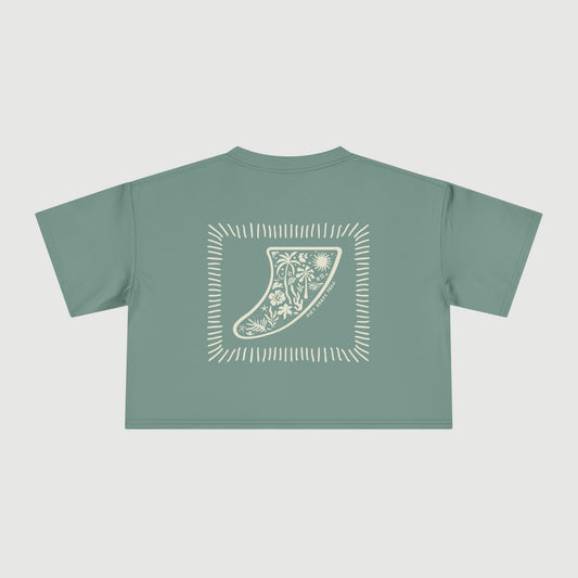 Paddle Board Fin Crop Tee