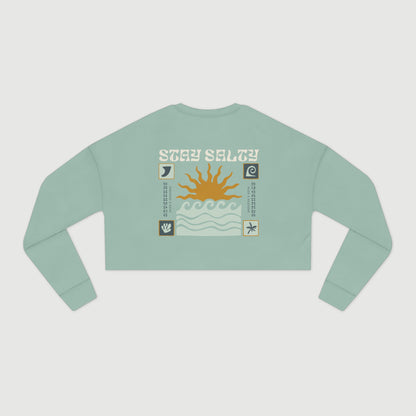 Stay Salty Women's Cropped Sweatshirt