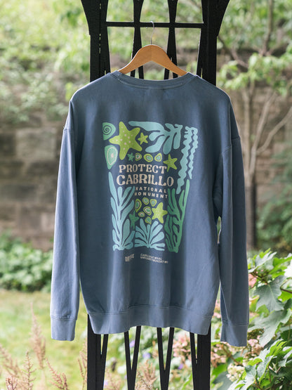 Protect Cabrillo National Monument Lightweight Crewneck (Blue Jean)