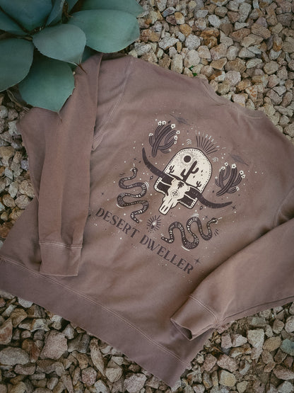 Desert Dweller Crewneck - Espresso