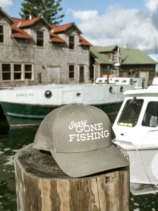 Gone Fishing Trucker Hat