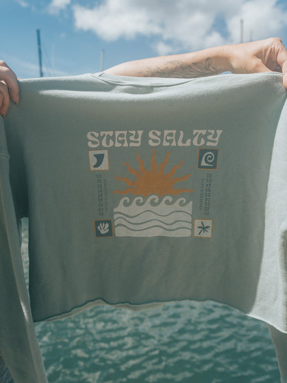 Stay Salty Women's Cropped Sweatshirt