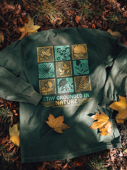 Stay Grounded Long Sleeve Shirt (Spruce)