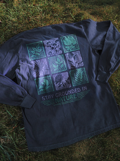 Stay Grounded Long Sleeve Shirt (Midnight)