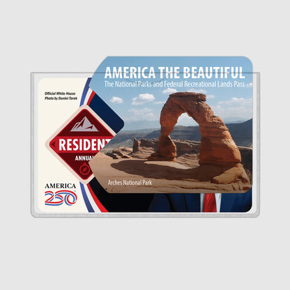 Clear Plastic Sleeve for National Park Pass Overlay Sticker