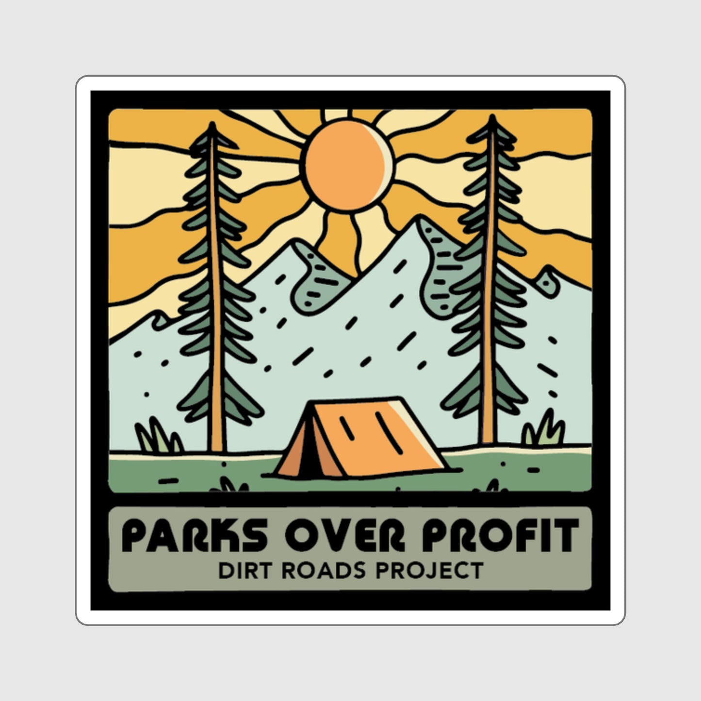 Parks Over Profit Sticker
