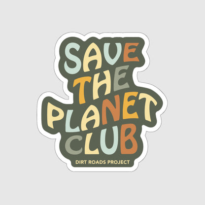 Save the Planet Club Sticker