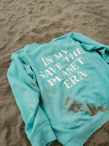 Save the Planet Era Crewneck - Chalky Mint
