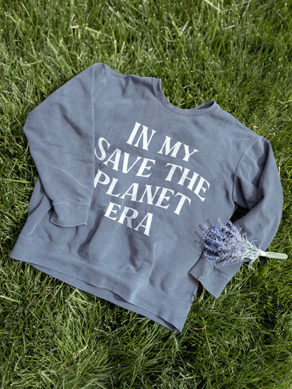 Save the Planet Era Crewneck - Blue