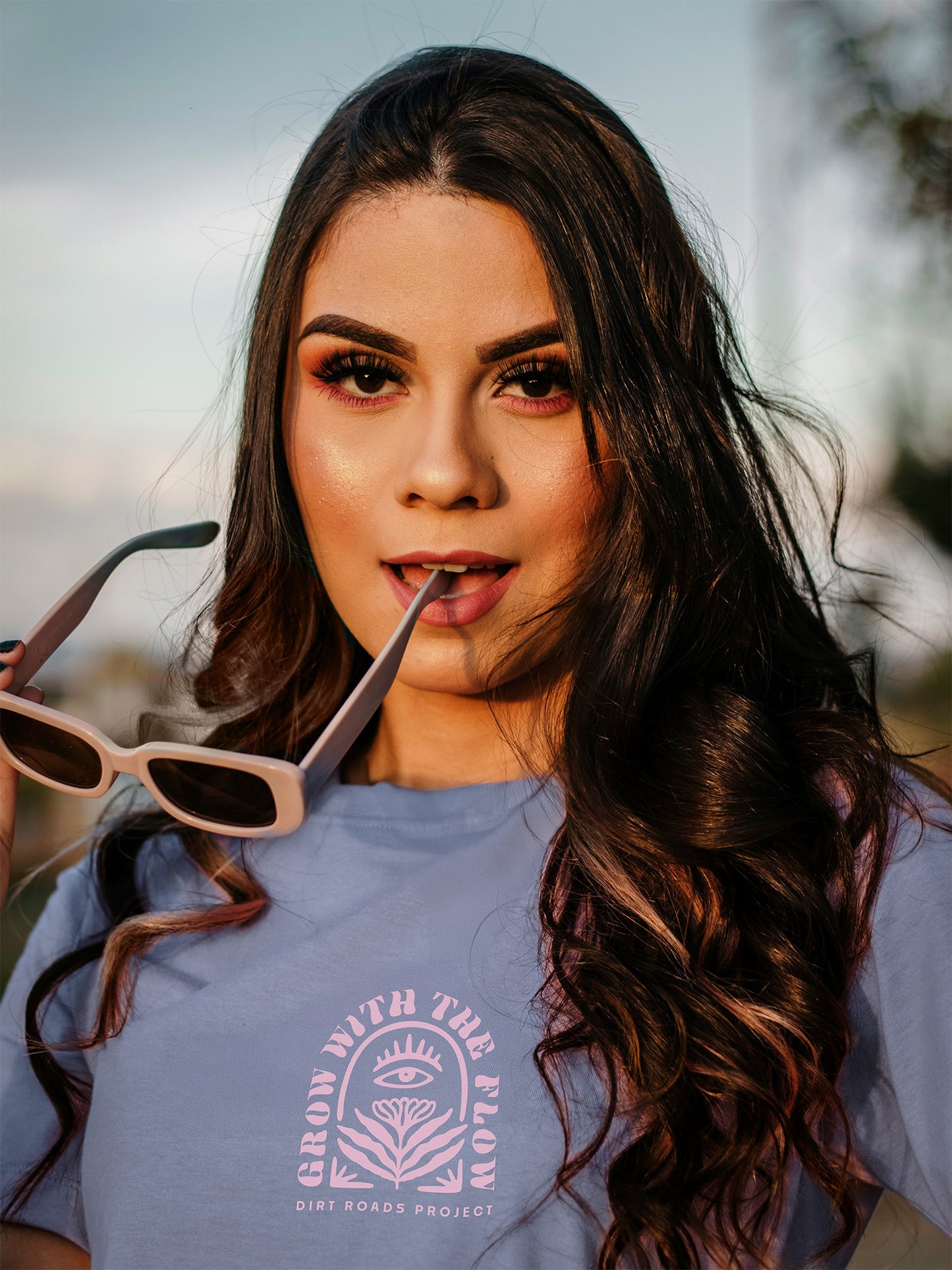 Grow With the Flow Classic Tee (Periwinkle)