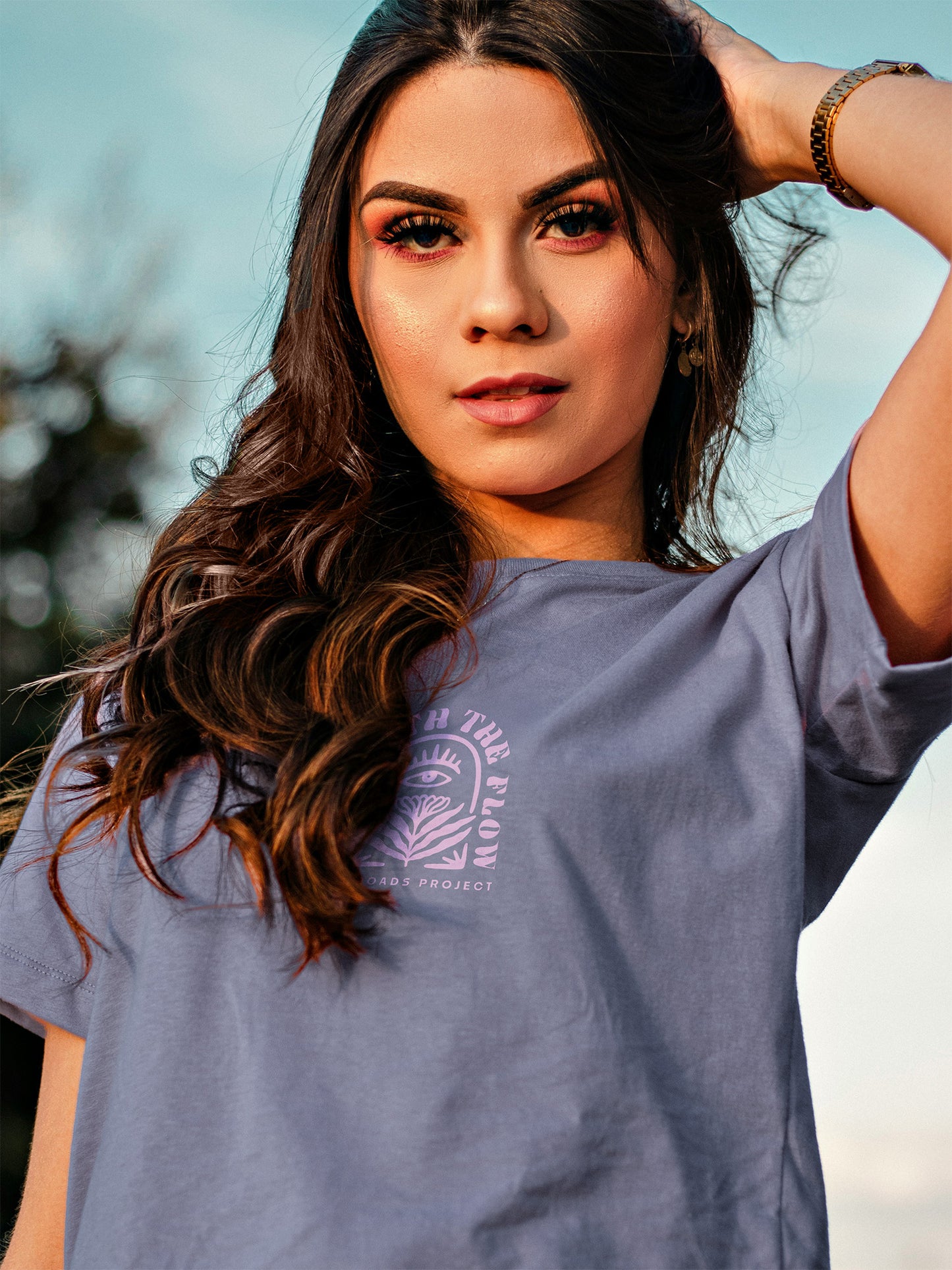 Grow With the Flow Classic Tee (Periwinkle)